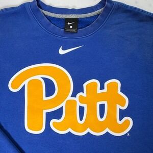 Nike Pitt Panthers Sweatshirt Mens L Blue NCAA University of Pittsburgh